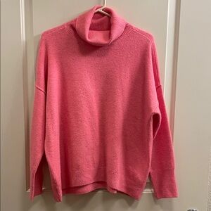 Cozy Pink Turtleneck Sweater